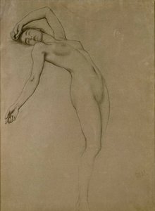 Studium do „Clyties of the Mist” (kreda na papierze)